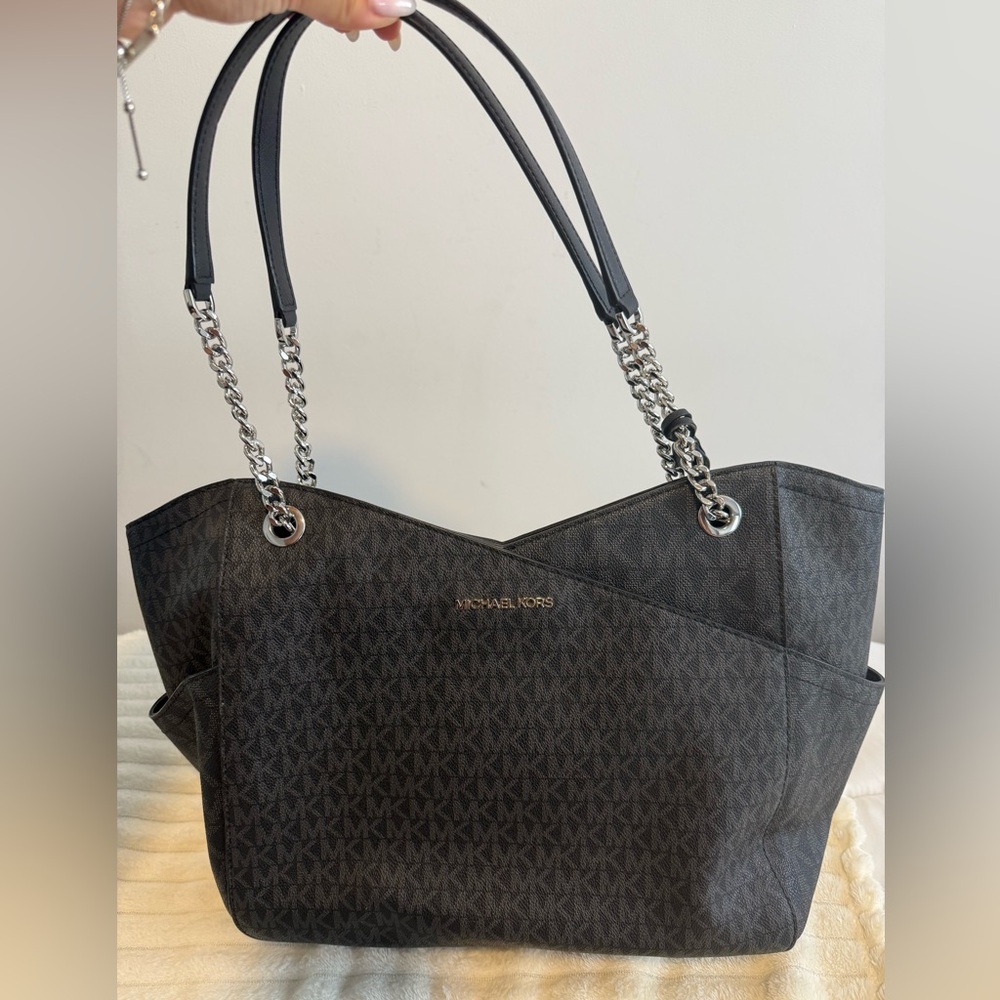 Michael Kors Black Monogram Shoulder Bag
